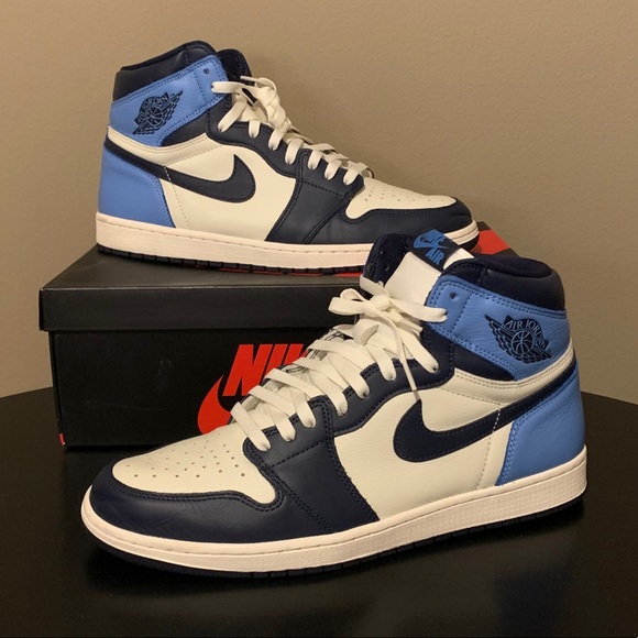 jordan 1 obsidian light blue laces